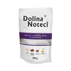 DOLINA NOTECI PREMIUM saszetka KRÓLIK Z ŻURAWINĄ 500g